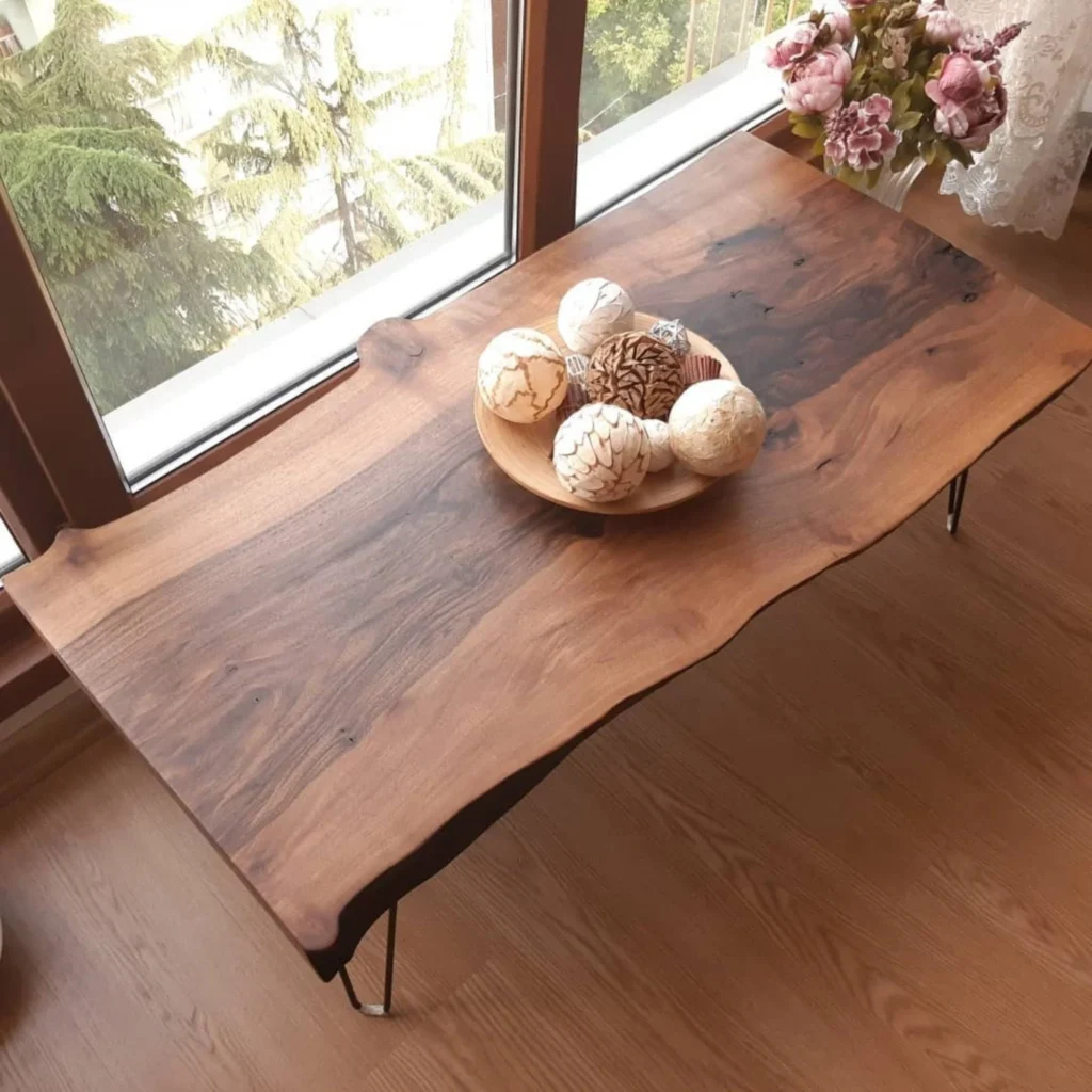Coffe Table Live Edge Persegi Panjang