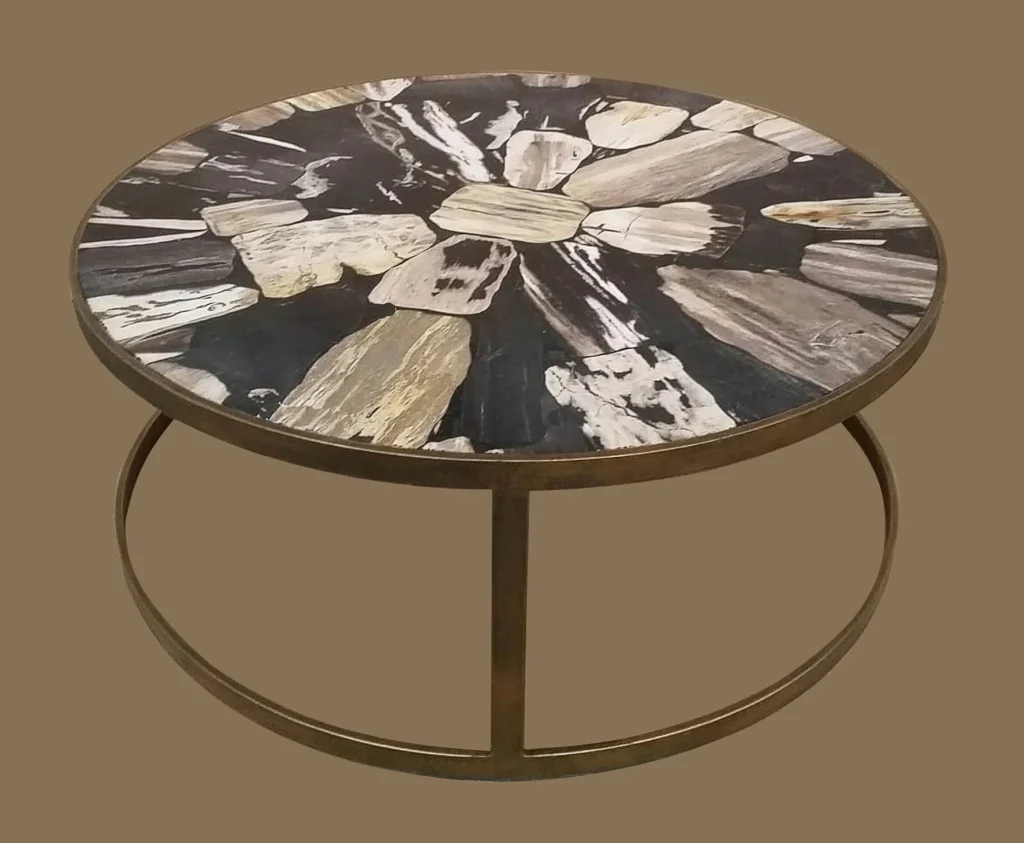 meja kayu estetik 