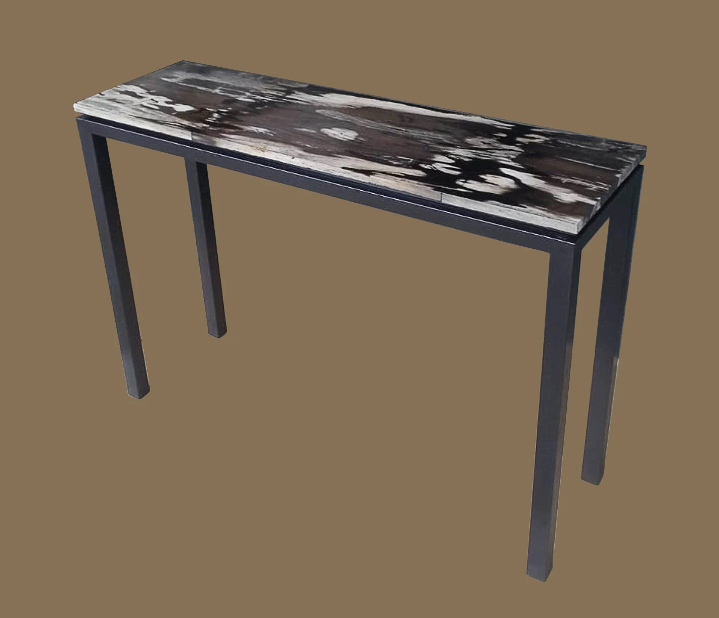 custom furniture dari fosil kayu