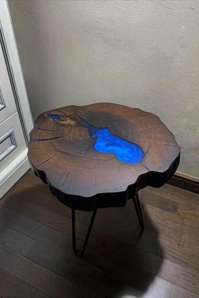 Meja Kopi Kayu Fosil,Meja Kecil Kayu